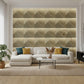 Gold 3D Wall Panels Stripe Design