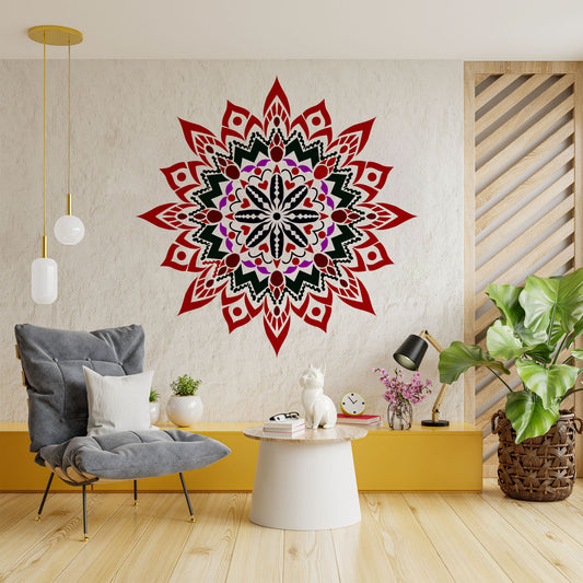 Urban Art Mandala Design Stencil for Wall Painting (KDMD1503)