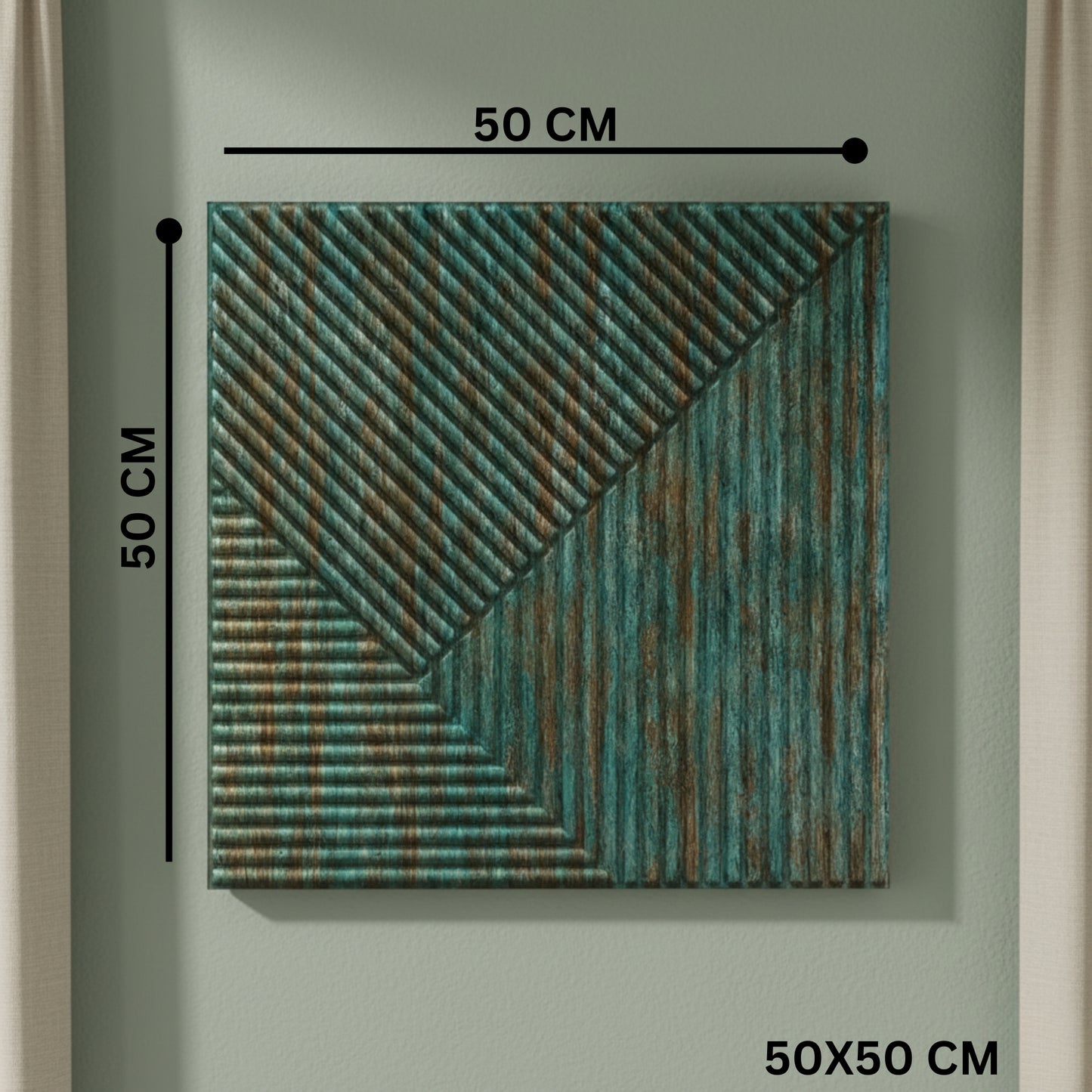 Rustic Wood 3D Wall Panels Stripe Design