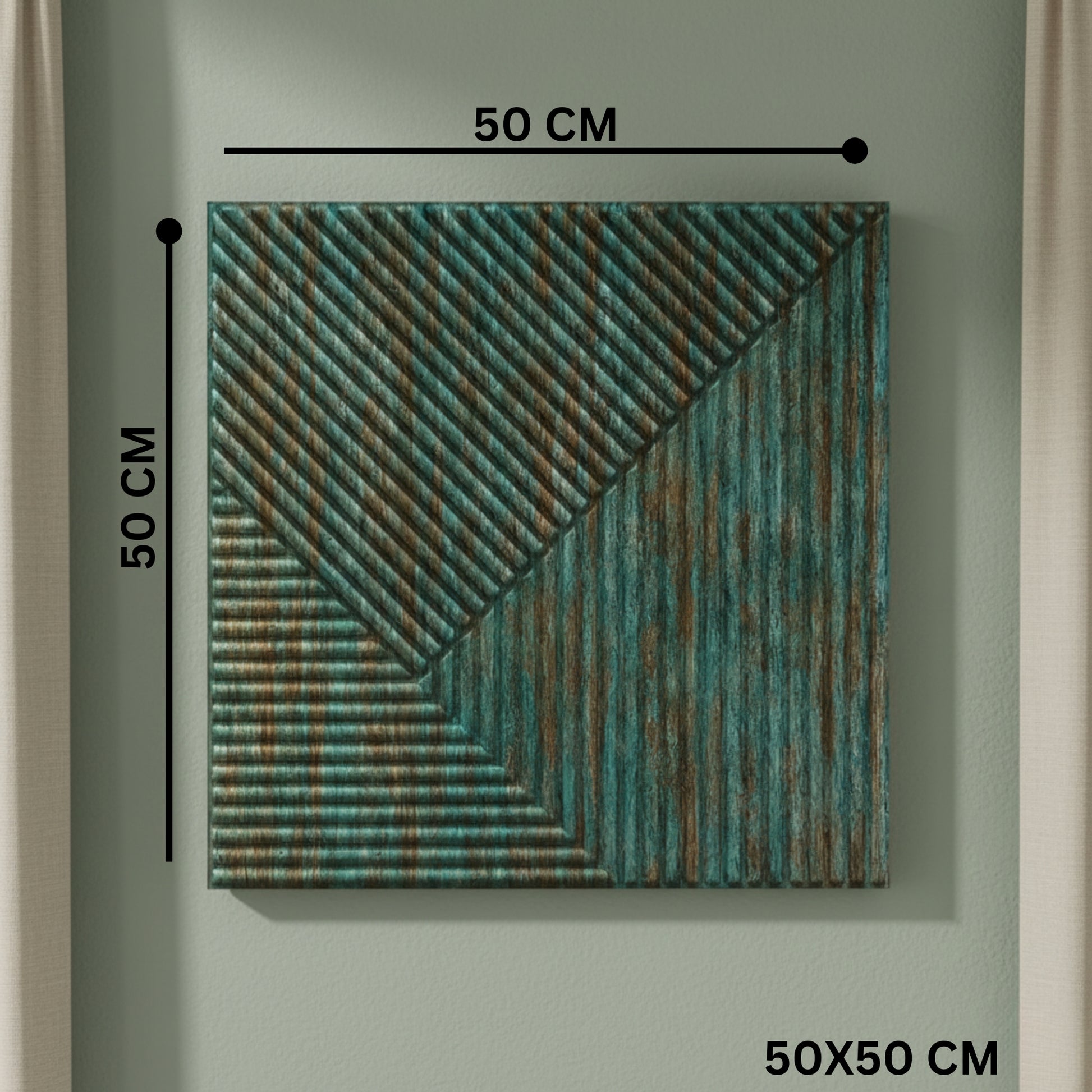 Rustic Wood 3D Wall Panels Stripe Design