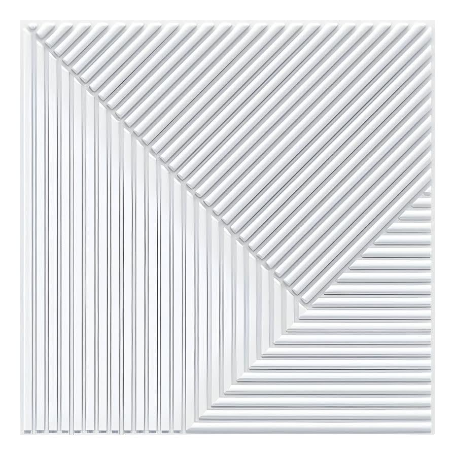 3D Wall Panels- USA Certified SGS Approved PVC Stripe Design 50X50 cm
