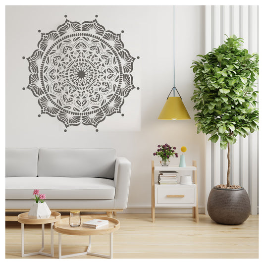 Secret Symmetry Design Stencil for Wall Painting (KDMD1479)