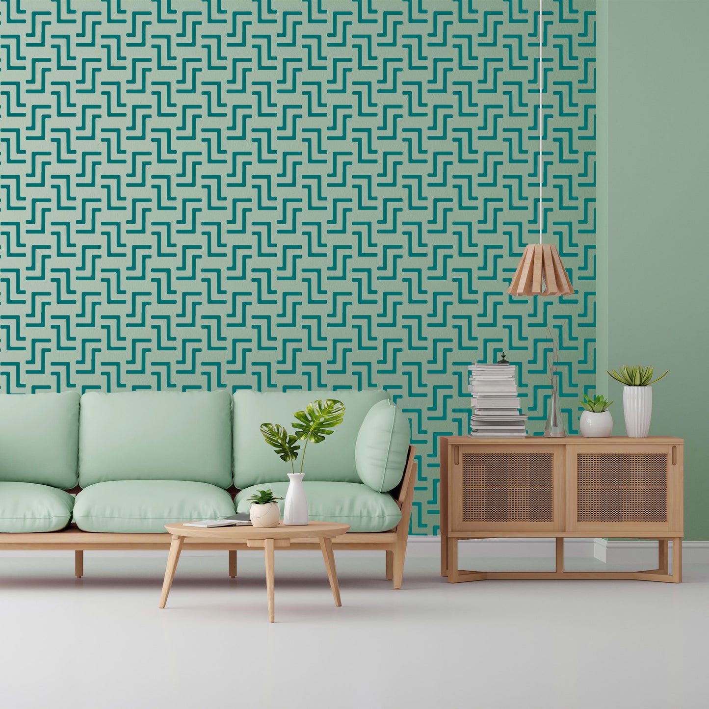 Fret Pattern Design Stencil for Wall Painting (KDMD1447)