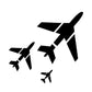 Airplane/Flight Wall Design Stencil (KHSNT043)