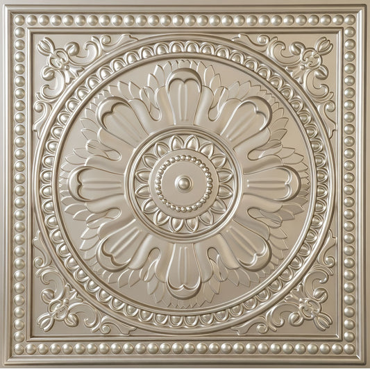 Modern PVC False Ceiling 60x60 cm - Orante Design | Metallic Coffee