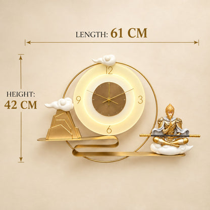 Relife Metal Wall Clock Antique Decorative Size- 61X42X1 cm | Monkey King