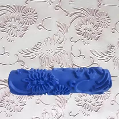 Design Roller for Wall Painting - 17.8 cm Machine with Flower Design Texture Roller 167C