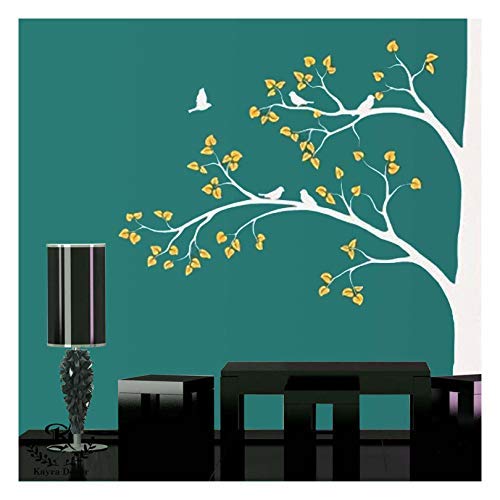 Stencils for Wall Painting (Size 234 X 183 cm) Birds on Tree