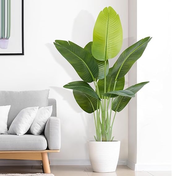 Artificial Banana Plant for Home Decor Big Size with Pot