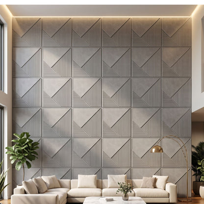 3D Wall Panels for Home Decor PVC Plaina Design 50X50 cm