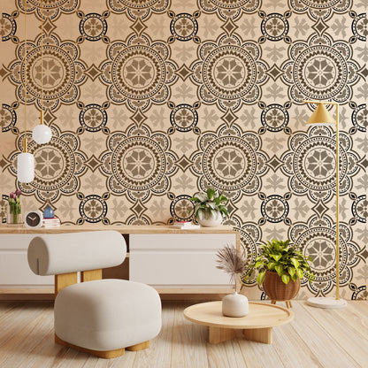 wall texture design stencil
