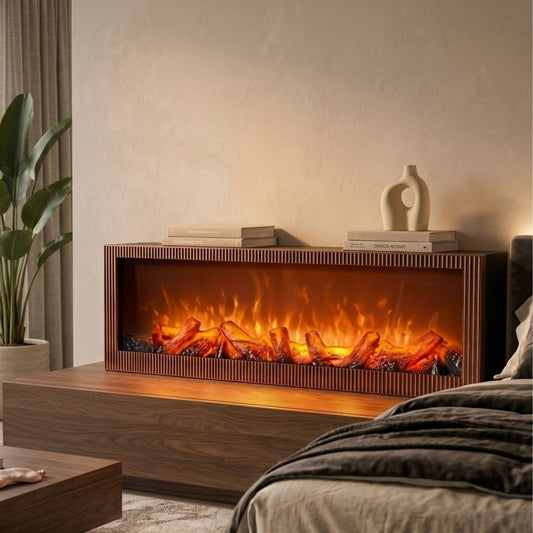 Modern LED Fireplace Light Lantern Size:  60x20x10 cm