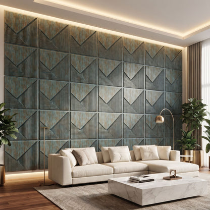 3D Wall Panels for Home Decor PVC Plaina Design 50X50 cm