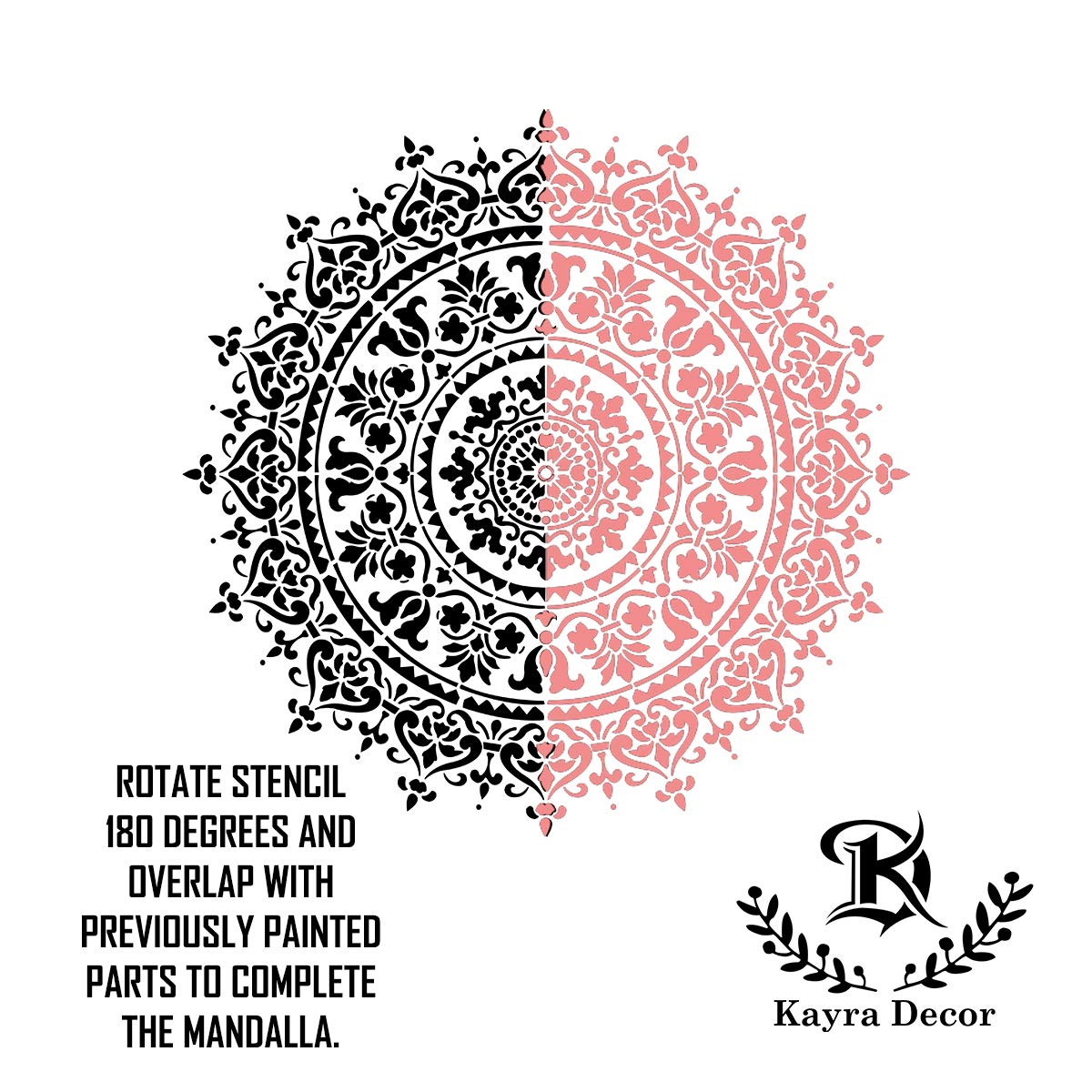 Urban Art Mandala Design Stencil for Wall Painting (KDS36060)