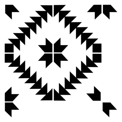 Reusable stencil pattern for artistic painting projects
