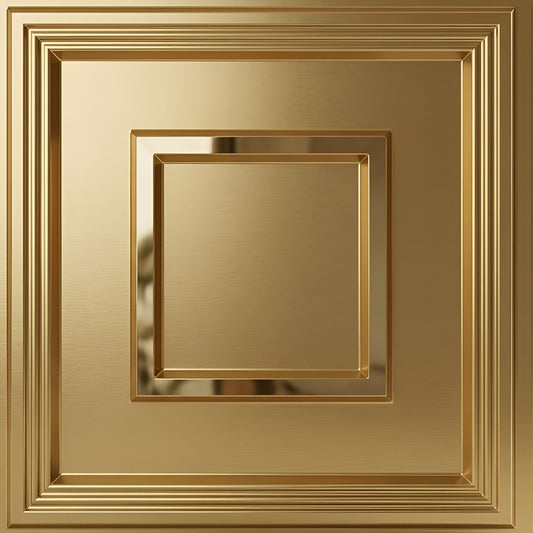 Modern PVC False Ceiling 60x60 cm - 4 Sq Ft Coverage- D080 Royal Finish