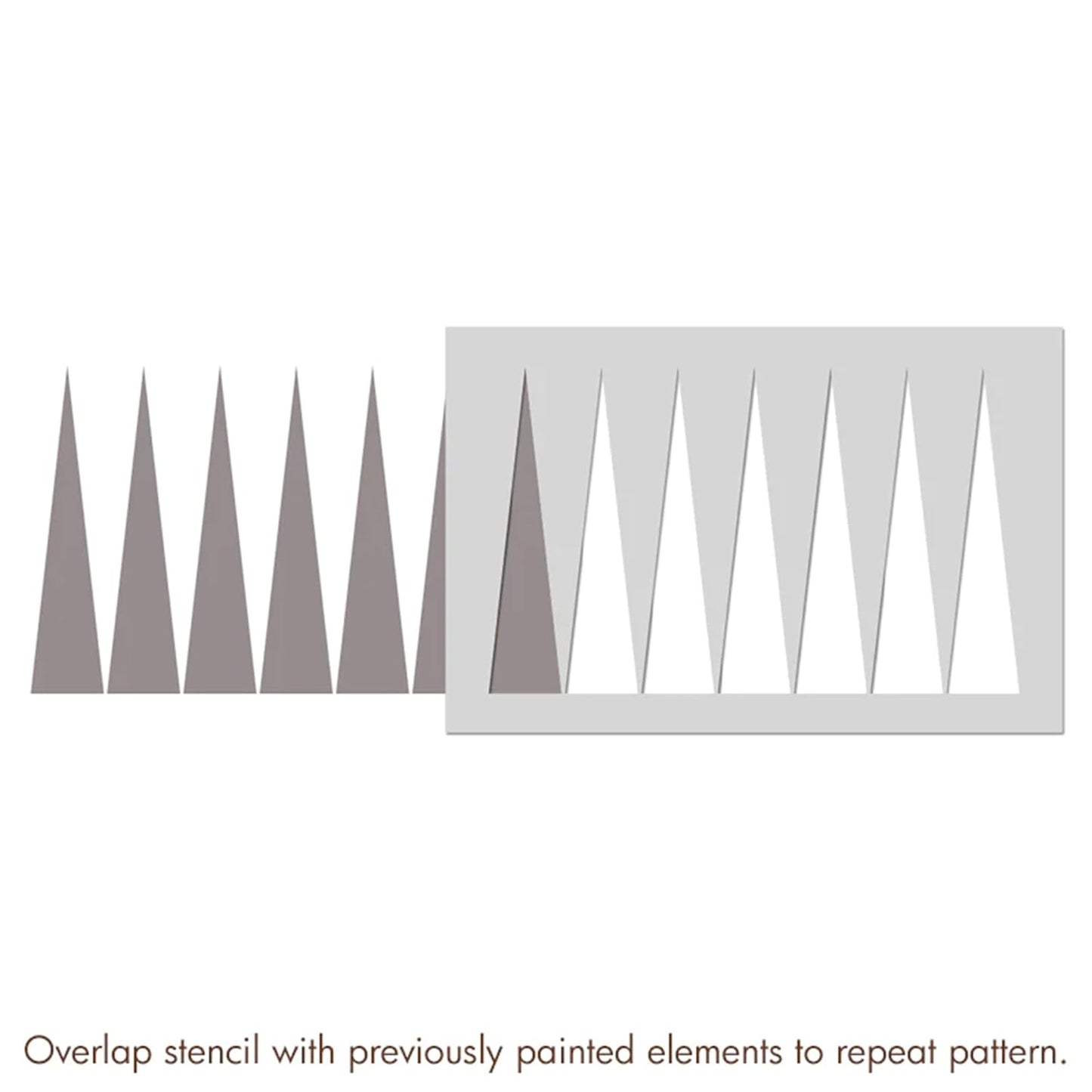 Latest Large Spikes Allover Stencils for Wall Painting (KDRDSS1190)