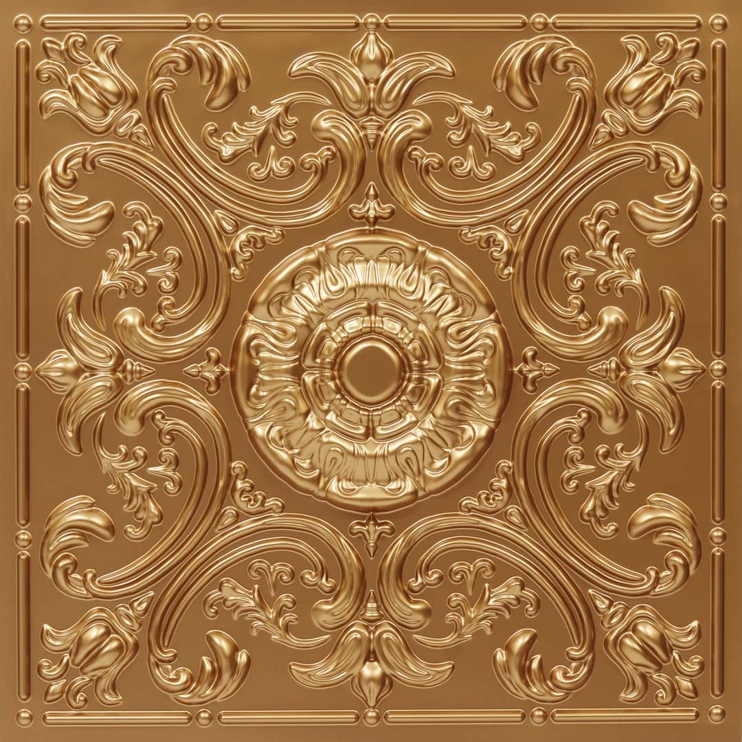 Modern PVC False Ceiling - 60x60 cm Damask Design