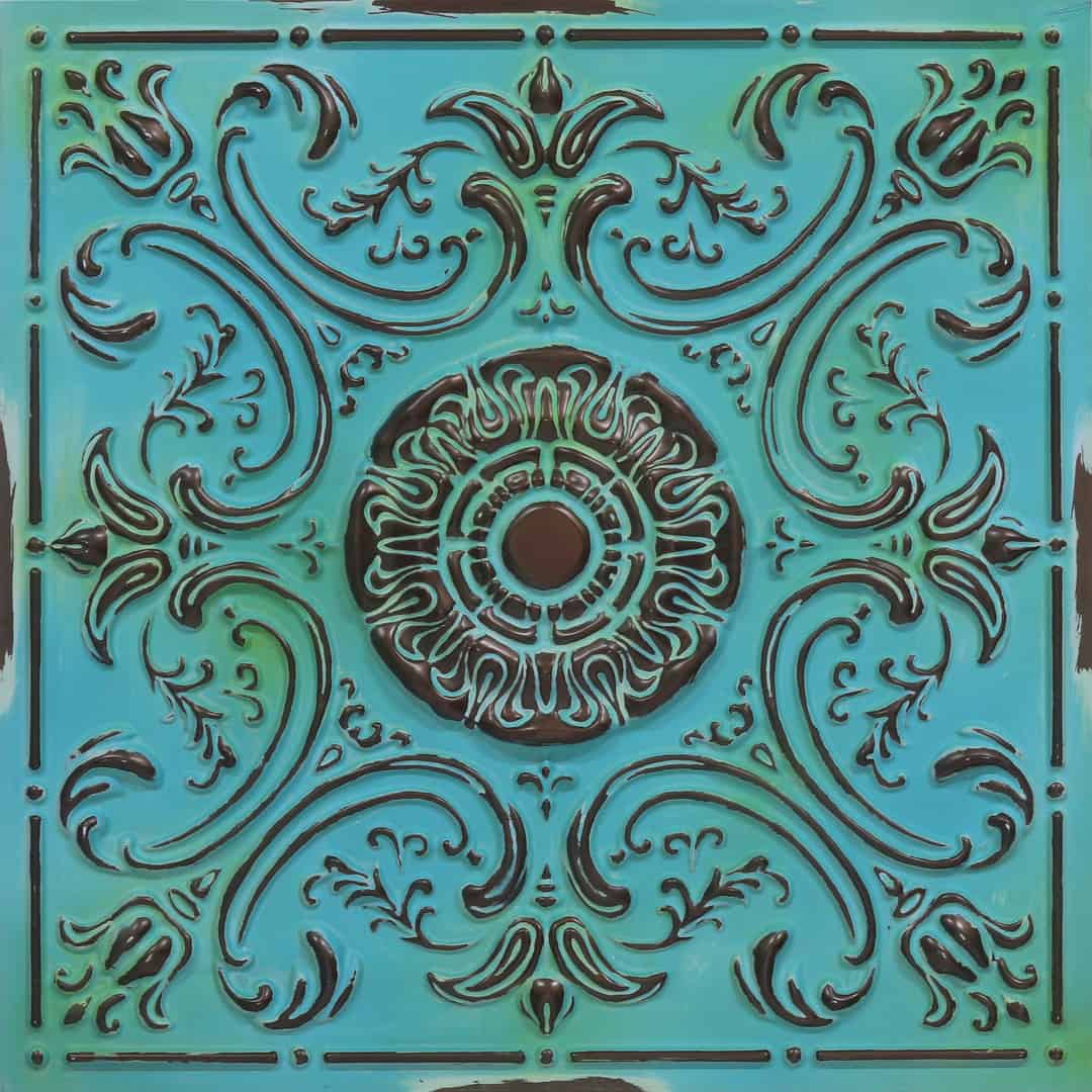 Modern PVC False Ceiling - 60x60 cm Damask Design