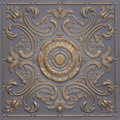 Modern PVC False Ceiling - 60x60 cm Damask Design