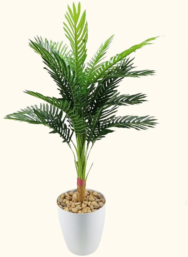 Artificial Rubber Plant - 2 Feet Faux Tree with Natural Feel Leaves