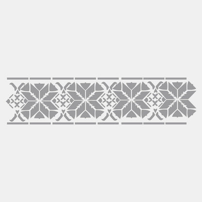 7ft x 8ft stencil paint design
