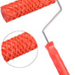 17.8 cm Paint Roller for Wall Painting Classic Net Geometric Embossing Texture Rubber Roller