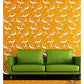 Floral Pattern Wall Design Stencil (KHS351)