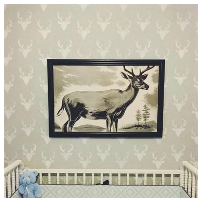stencil paintings for bedroom