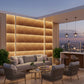 Gold 3D Wall Panels Stripe Design