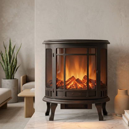 Modern LED Fireplace Light Lantern Size:  68x58x29 cm- Electric Stove Fireplace