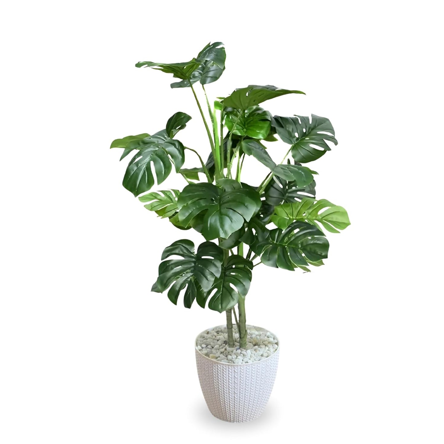 Artificial 3 Feet Monstera Plant with Pot for Home Decor