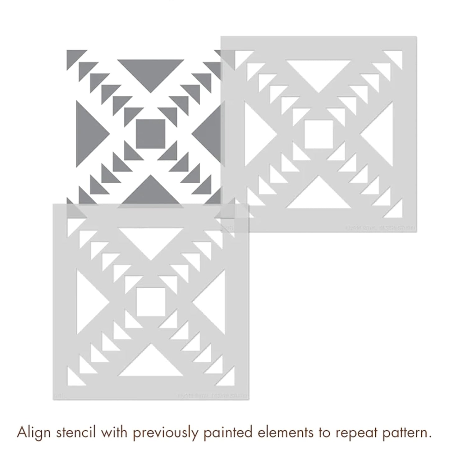 Latest Arrows Allover Stencils for Wall Painting (KDRDSS1126)