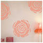 Latest Floribunda Rose Flower Wall Design Stencil
