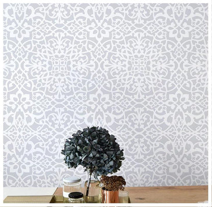 hanging flower stencil
