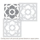 Latest Cathedral Design Stencils for Wall Painting - Pack of 2, Sheet Size 12 x 12 inch/Design for Wall Painting 10 x 10 inch - Small