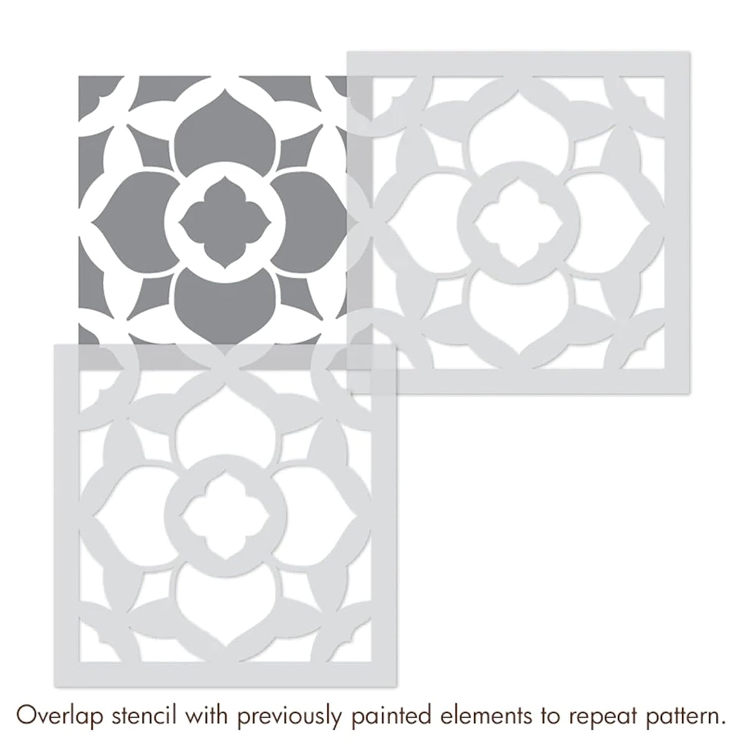 Latest Cathedral Design Stencils for Wall Painting - Pack of 2, Sheet Size 12 x 12 inch/Design for Wall Painting 10 x 10 inch - Small