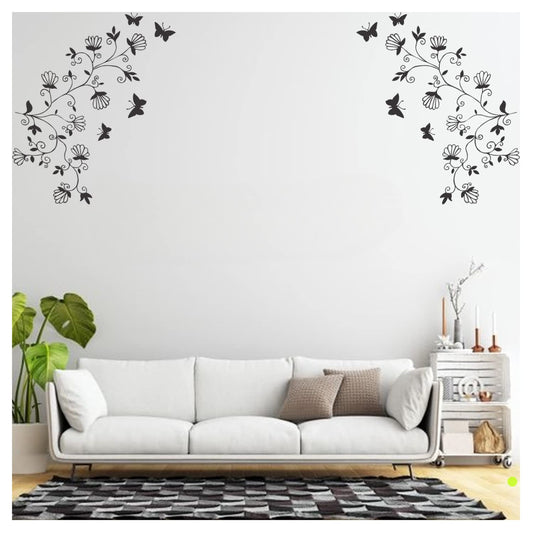 Dancing Butterfly Wall Design Stencil (KHSNT397)
