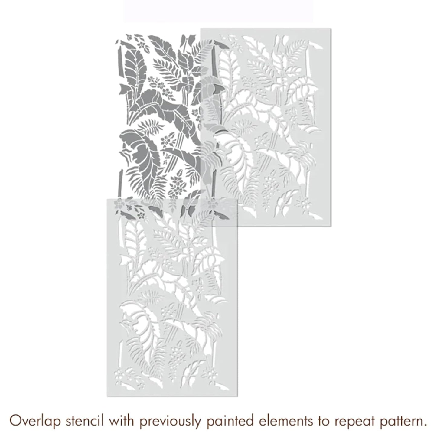 Latest Papua Palm Tree Wall Stencils for Wall Painting - Pack of 1, Sheet Size 24 x 36 inch/Design for Wall Painting 22 x 34 inch - Large