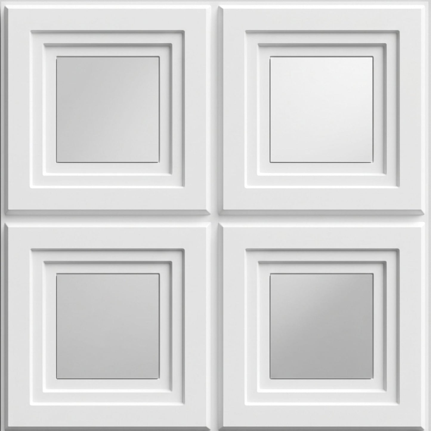 3D Wall Panels for Home Decor PVC Acrylic Square Box Design 50X50 cm