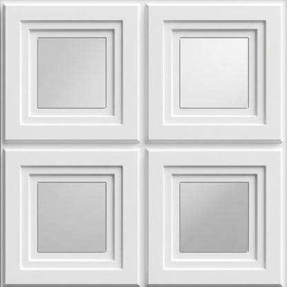 3D Wall Panels for Home Decor PVC Acrylic Square Box Design 50X50 cm