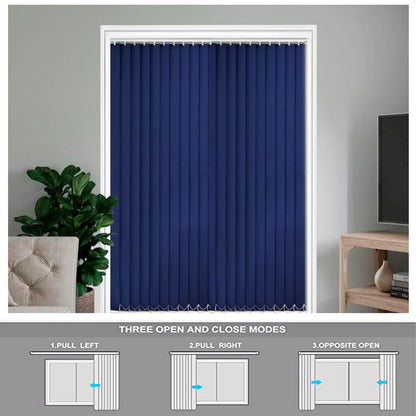 Vertical Blinds for Windows - Bedroom, Kitchen, Sliding Door, and Balcony | Royal Blue