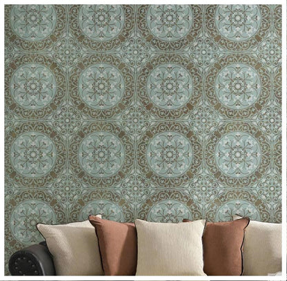 Latest Large Orinoco Mandala Damask Design Paint Wall Stencil (KDRDSS1218)