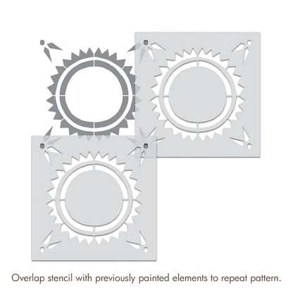 stencil for garden wall