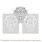 Latest Royal Damask Stencils for Wall Painting - Pack of 1, Sheet Size 16 x 24 inch/Design for Wall Painting 14 x 17 inch - Small