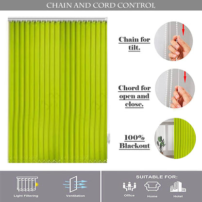 Vertical Blinds for Windows - Bedroom, Kitchen, Sliding Door, and Balcony | Envy Green