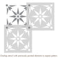 Latest Starz Allover Stencils for Wall Painting (KDRDSS1102-1212)