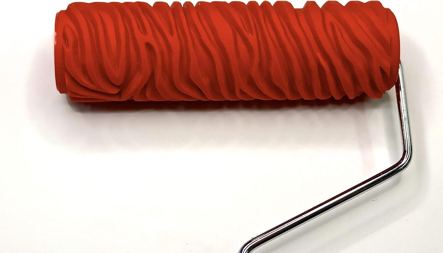 17.8 cm Paint Roller, Raindrop Embossing Texture Rubber Roller (EG326T)