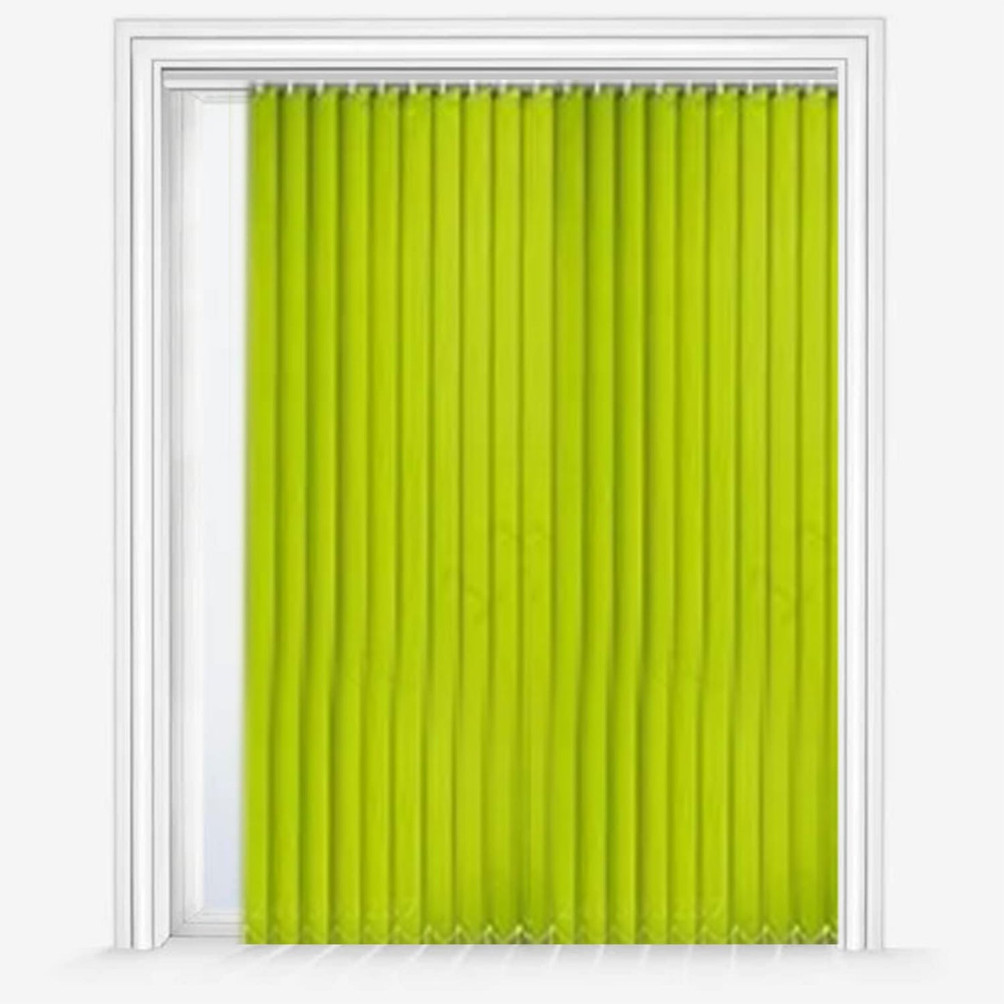 Vertical Blinds for Windows - Bedroom, Kitchen, Sliding Door, and Balcony (Customized Size, Envy Green)