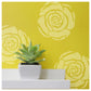 Latest Floribunda Rose Flower Wall Design Stencil (KDRDSS1232)